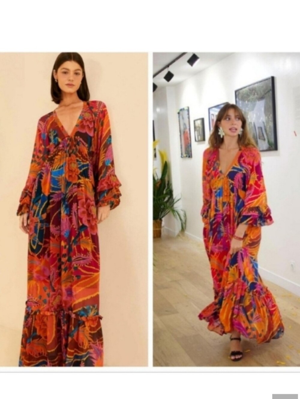 Farm Rio Vintage Wave Maxidress